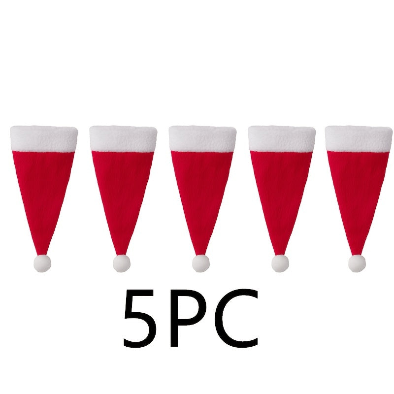 5pcs Christmas Tableware Holder Bag Xmas Decor