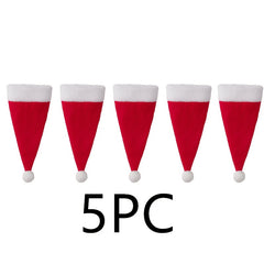 5pcs Christmas Tableware Holder Bag Xmas Decor