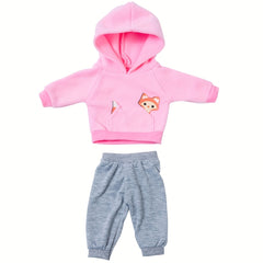 Pink Little Fox Doll Clothes for Realistic Reborn Baby Outfit Set