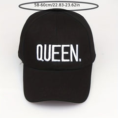 King Queen Embroidered Baseball Cap