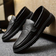 Men's Leather Loafer Shoes Lightweight Dress Shoes