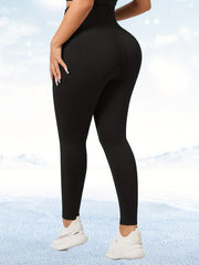 Tummy Control Fleece Yoga Pants High Stretch Leggings
