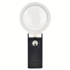 25X Magnifying Lens Handheld Eye Loupe Magnifier LED Illuminated Foldable