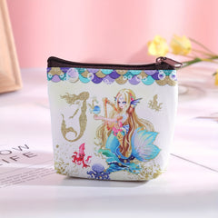 Mermaid Coin Purse for Girls, Small Zipper Storage Bag