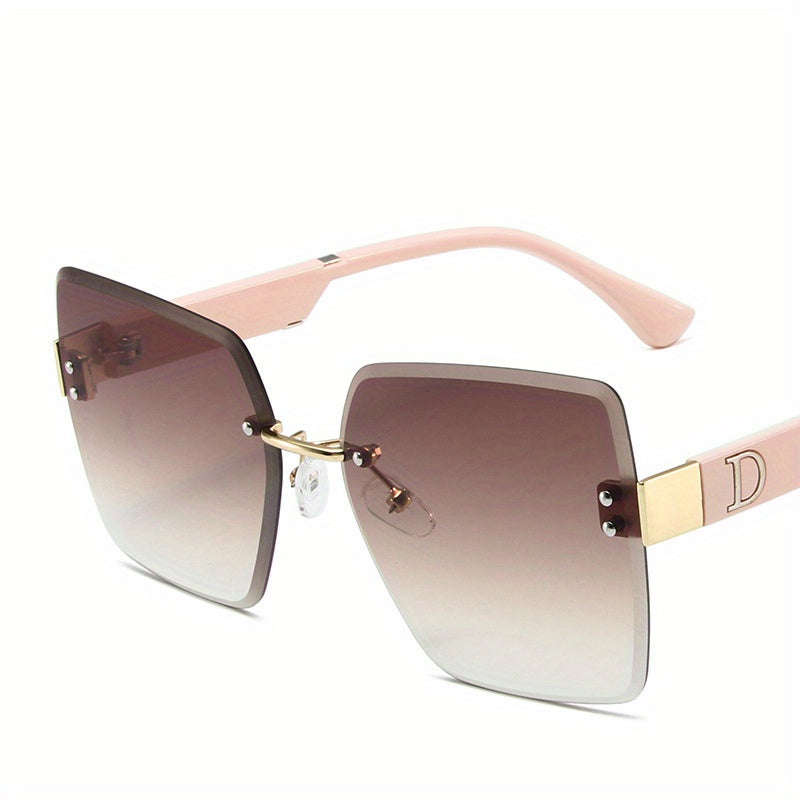 Rimless Sunglasses Gradient Glasses UV400