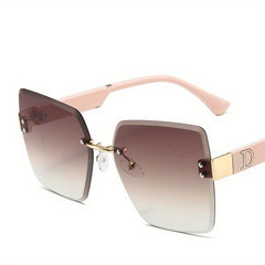 Rimless Sunglasses Gradient Glasses UV400