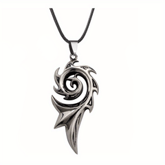 Stylish Flame Pendant Necklace Titanium Steel Perfect Gift