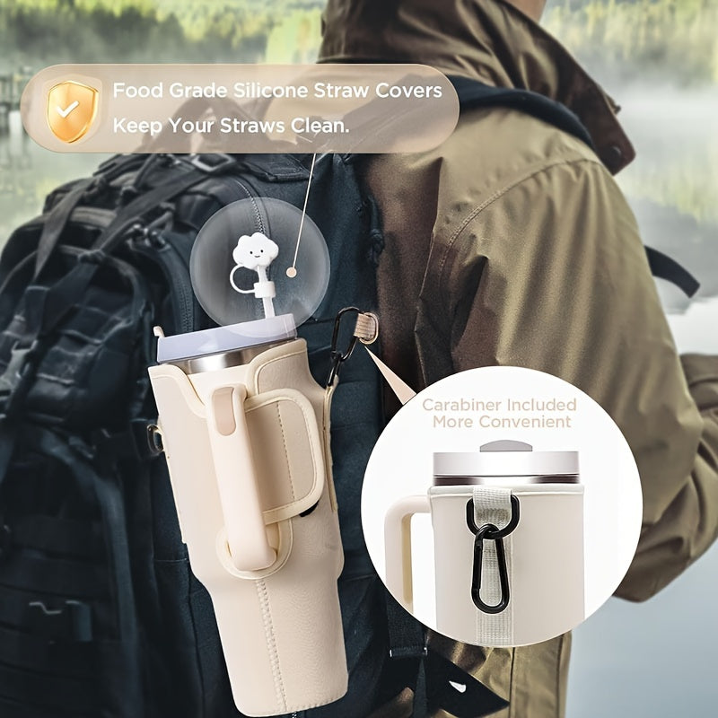 40oz Tumbler Cup Anti Scald Water Bottle Carrier Bag