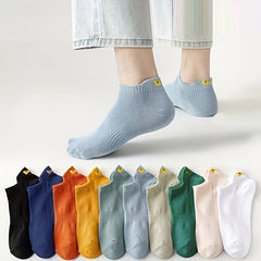 5 Pairs Boys Kids Casual Sports Socks Breathable Low Cut Ankle Socks