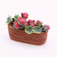 1:12 Scale Potted Plant Model for Dollhouse Decor