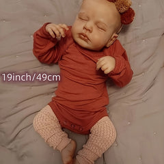 19-Inch Simulative Doll Soft Cloth Body Hand-Painted Hair Collectible Art Doll