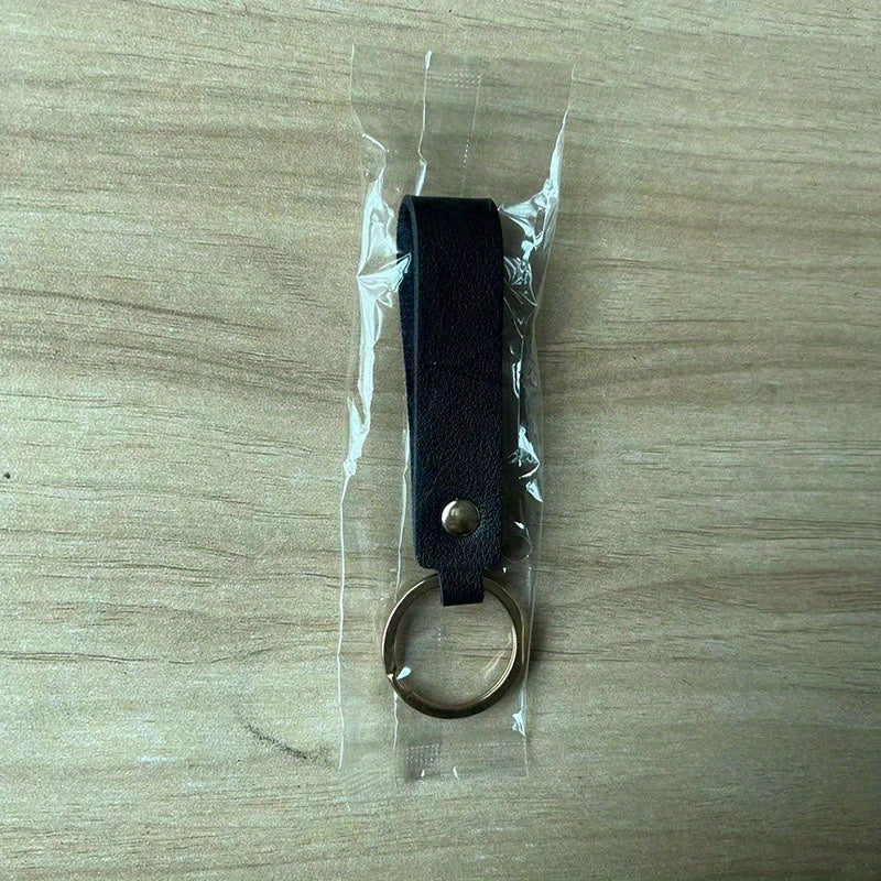 Men's PU Leather Key Chain Metal Key Ring Pendant