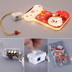 6pcs LED Elk Shape String Lights Christmas Decoration Supplies