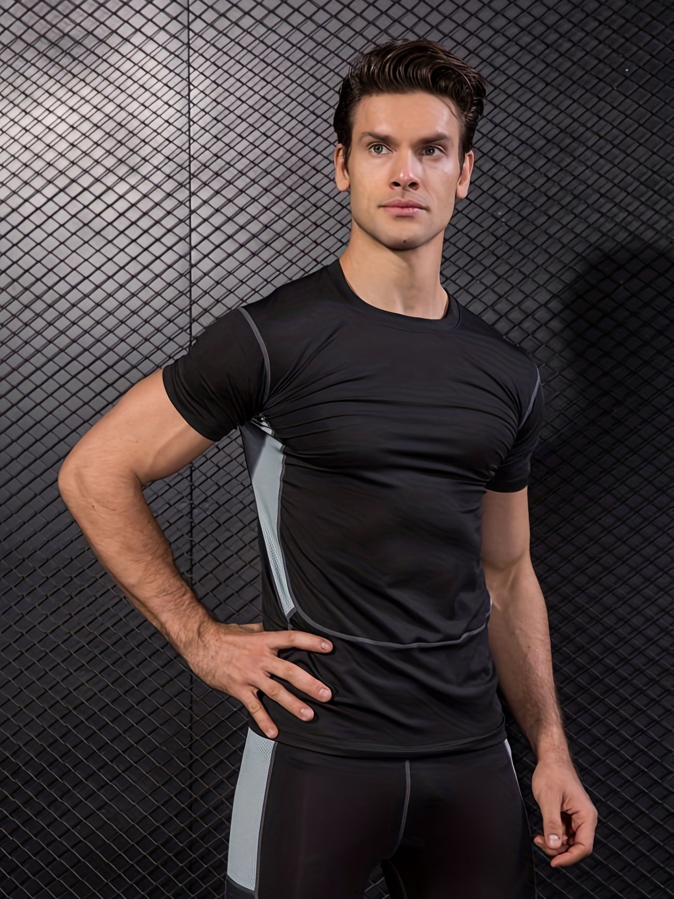 Breathable Quick Dry Sports T-shirt Men's Casual High Stretch Tee Shirt