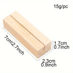 10pcs Wood Place Card Holders Table Number Holder Stands Wedding Party Events