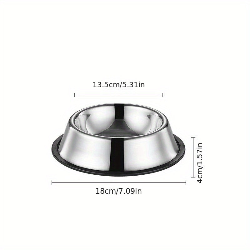 Stainless Steel Anti Slip Dog Bowl for Water and Food