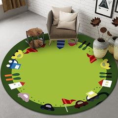 Kindergarten Floor Mat Round Mat Children Small Animal Fruit Crawling Mat