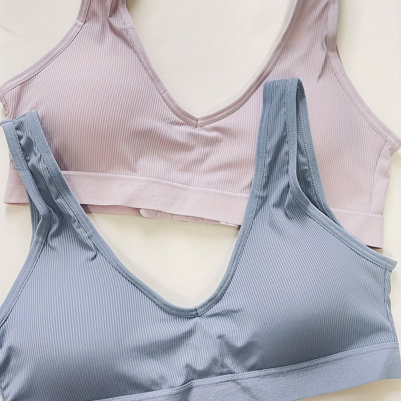 2pcs Seamless Wireless Comfort Bras Women's Lingerie