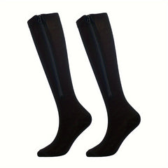 Men's Over Knee High Zip Sport Socks Nylon Blend