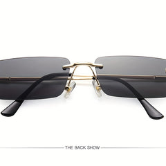 Tinted Lens Sunglasses Rectangle Glasses UV Block