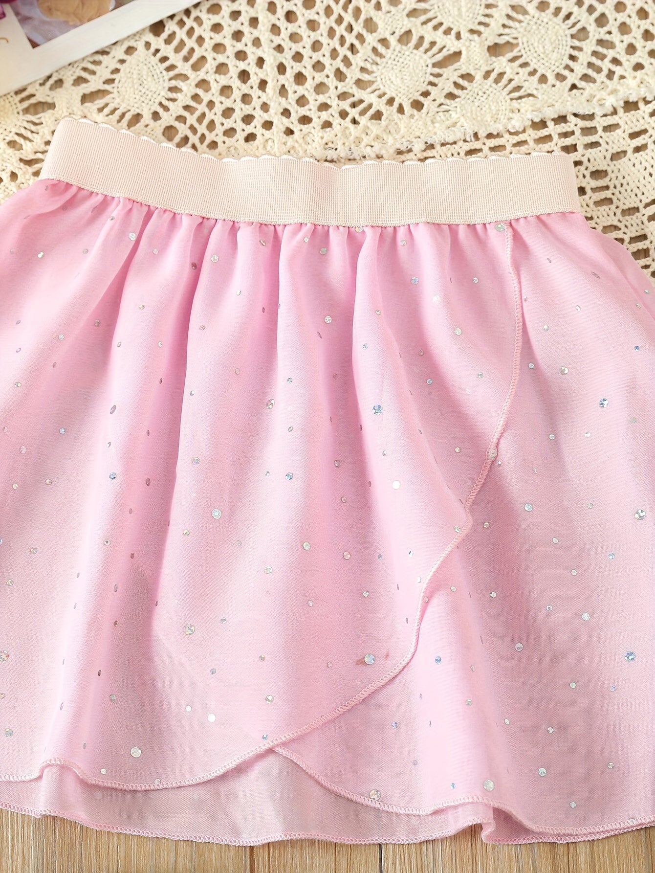 Sequin Ballet Skirt Girls Dance Performance