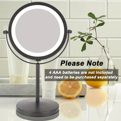 10X Magnification Lighted Makeup Mirror