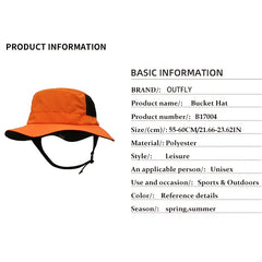 Men's Surf Fisherman Hat Wide Brim Sun Visor Foldable Sun Protection
