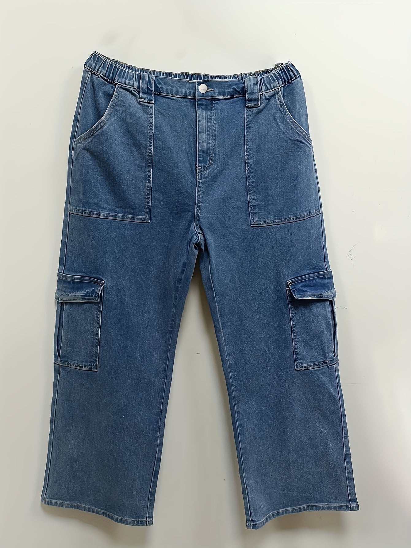 Women's Cargo Wide Leg Jeans
