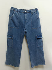Women's Cargo Wide Leg Jeans