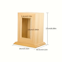 Wooden Pet Urn Dog Ashes Container Ashes Holder Memorial Cremation Urns