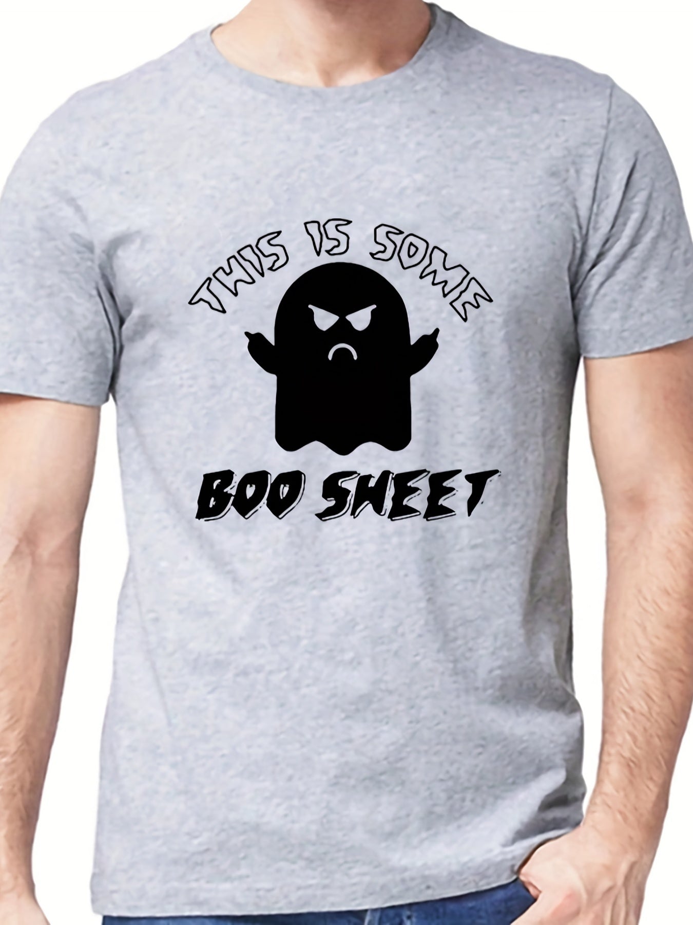 Men's Letter Print T Shirt Stylish Breathable for Summer Outdoors