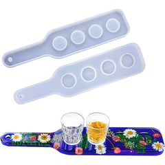 Resin Crystal Drop Glue Wine Glass Tray Beer Rack Silicone Mirror Mold