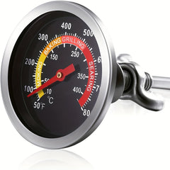 BBQ Charcoal Grill Smoker Temperature Gauge Pit Barbecue Thermometer Fahrenheit