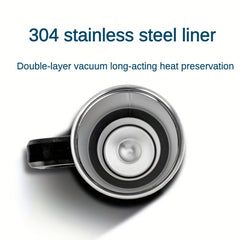 40oz Stainless Steel Tumbler with Lid Thermal Water Bottle Handle Portable