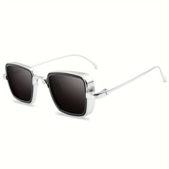 Retro Thick Frame Metal Sunglasses Men Women Party Driving Decors