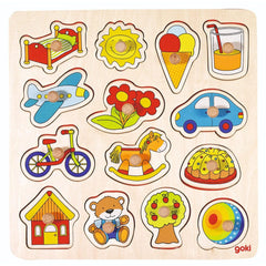 14pcs Lift Out Puzzle Rocking Horse Ball Game