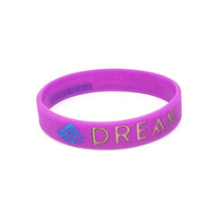 Dream Courage Strength Silicone Bracelet Unisex Wristband