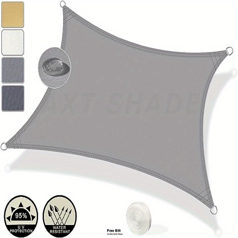 Waterproof Rectangle Sun Shade Sail 3x3m with Rope