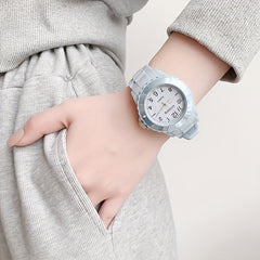 Colorful Disc Children's Quartz Watch with Rotatable Dial