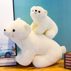 Polar Bear Plush Toy Soft Stuffed Animal Doll Room Decoration Birthday Gift
