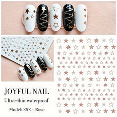 Lovely Star Stickers 3D Nails Art Self Adhesive Manicure Accessories