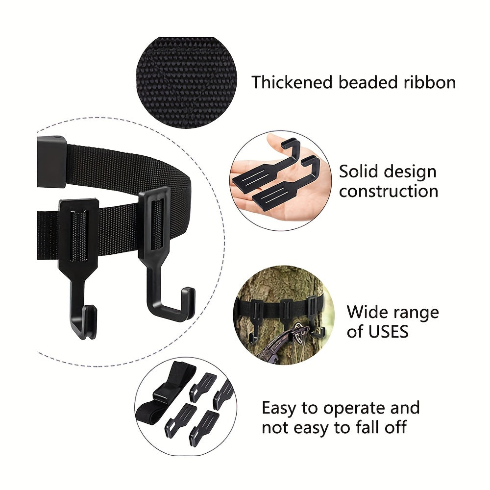 Tree Stand Gear Hangers 5 Large Hooks Lightweight Tree Stand Bow & Gear Hanger