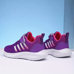 Breathable Woven Sneakers For Girls Lightweight Anti Slip Low Top Sneakers