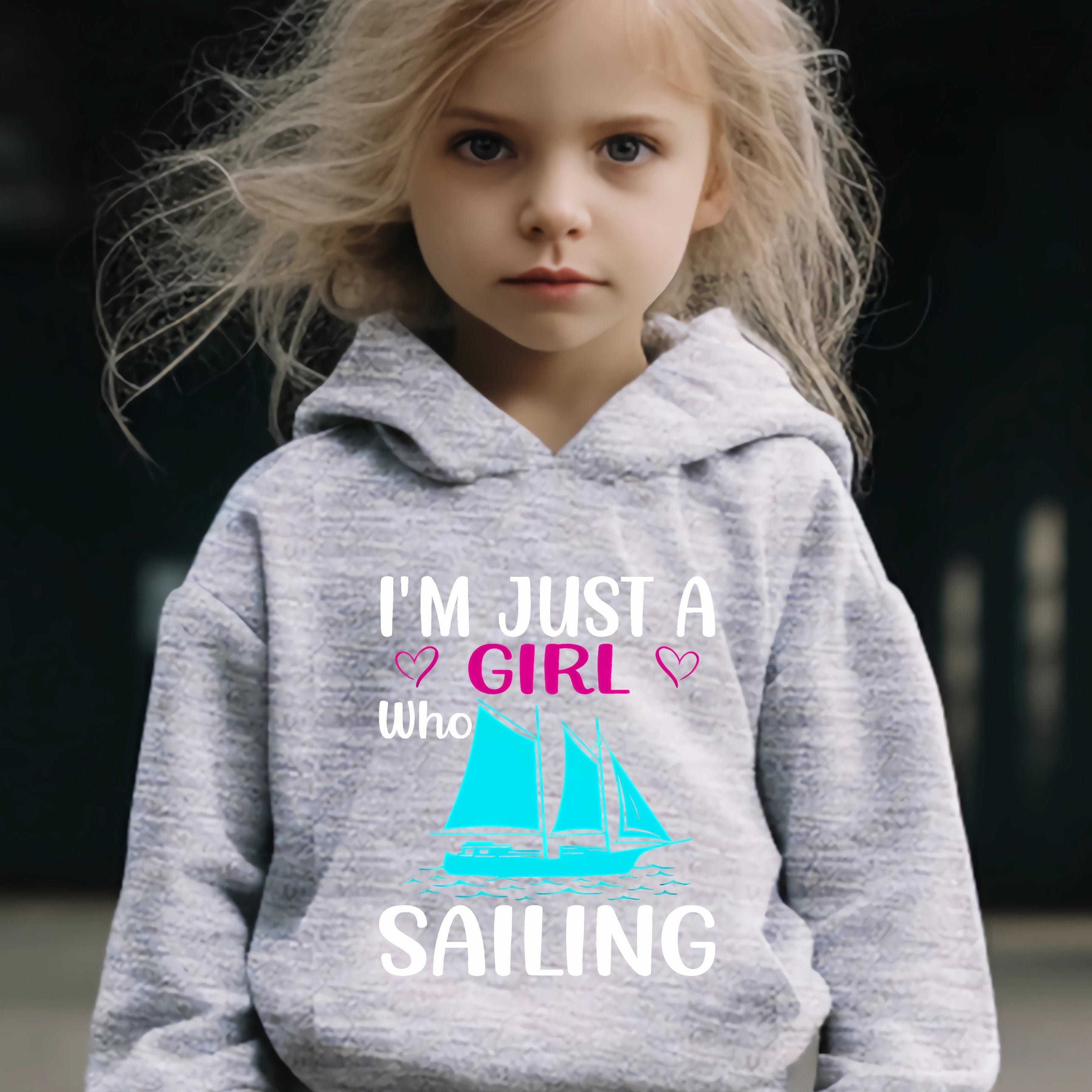 Girl Sailing Pattern 2pcs Activewear Sets for Sports Running