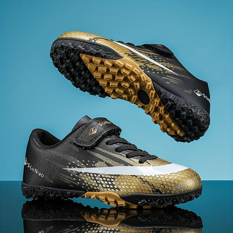 Boy's Turf Football Boots Anti-Skid Breathable Soccer Cleats