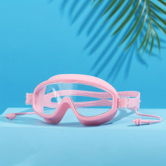 Kids Swimming Goggles with Earplugs Wide Angle Anti-Fog UV Protection