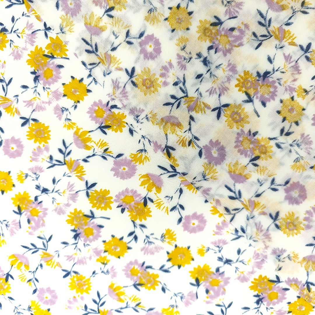 1yd Faux Cotton Fabric for DIY Pants Dress Quilts - Cut Size by Yard