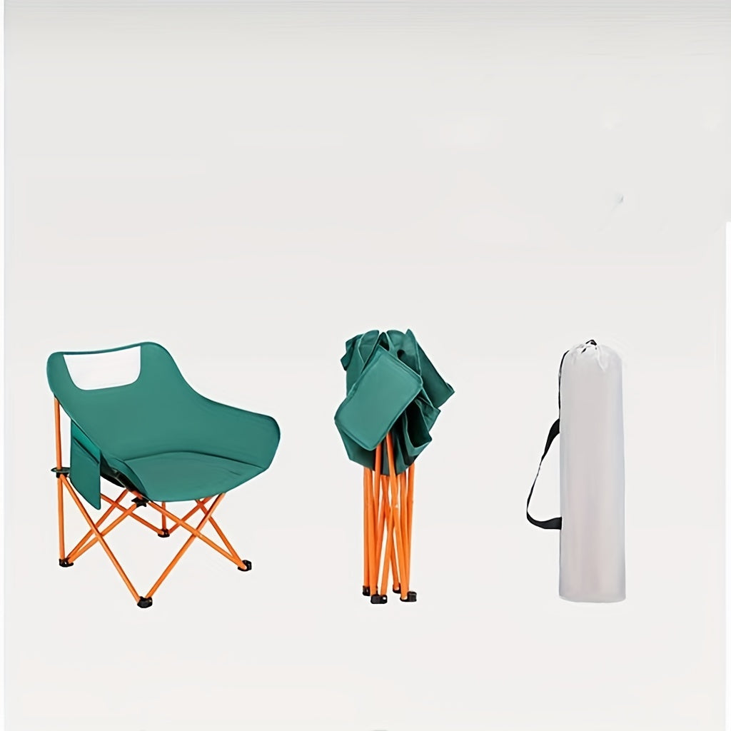 High Back Folding Camping Chair Lightweight & Sturdy Steel Portable Chair