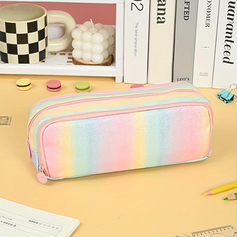 Large Capacity Colorful Pencil Case for Elementary School