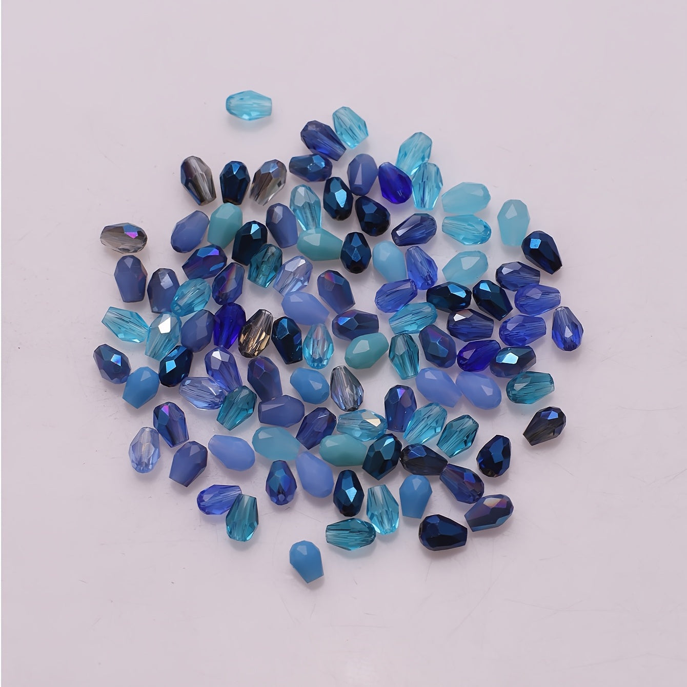 95Pcs Water Drop Crystal Glass Beads Set for Jewelry Making